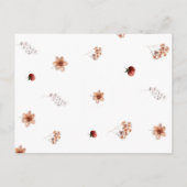 Autumn Boho Baby Books インビテーションポストカード (裏面)