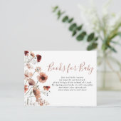Autumn Boho Baby Books インビテーションポストカード (スタンド正面)