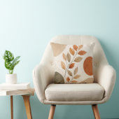 Autumn Botanical Leaves Decorative Pillow クッション (椅子)