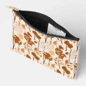 Autumn Botanical Leaves Minimalist  アクセサリーポーチ (見開き)