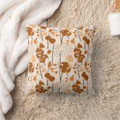 Autumn Botanical Leaves Minimalist  クッション (ブランケット)