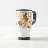 Autumn Botanical Leaves Minimalist  トラベルマグ (正面右)
