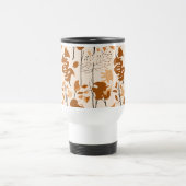 Autumn Botanical Leaves Minimalist  トラベルマグ (中央)