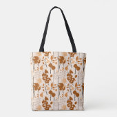 Autumn Botanical Leaves Minimalist  トートバッグ (裏面)