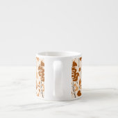 Autumn Botanical Leaves Minimalist Mug エスプレッソカップ (裏面)