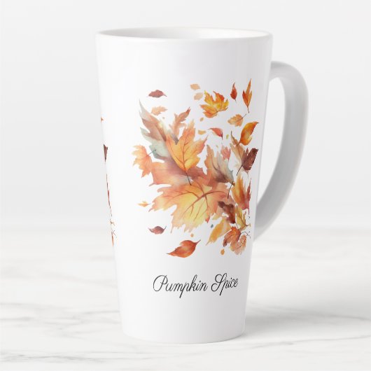 Autumn Breeze Maple Cascade, custom  カフェラテマグ (右アングル)