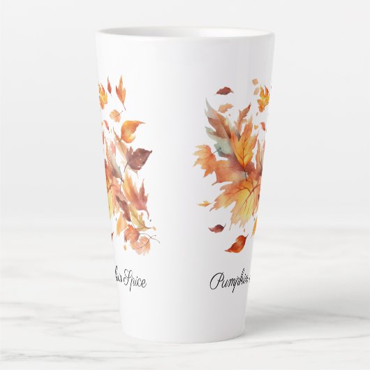Autumn Breeze Maple Cascade, custom  カフェラテマグ (正面)