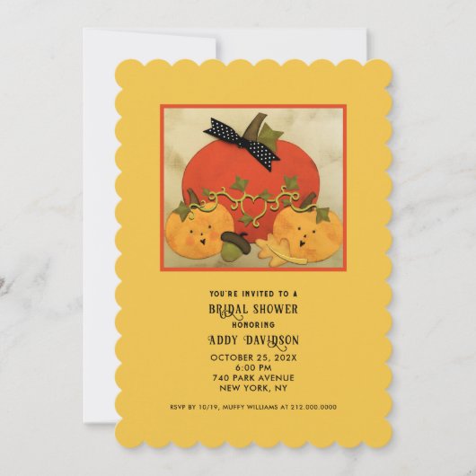 Autumn Bridal Shower 招待状 (正面)