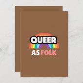 Autumn Brown Wallpaper | Rustic Minimalist Design サンキューカード (正面/裏面)