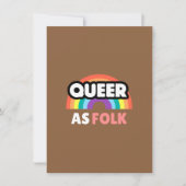 Autumn Brown Wallpaper | Rustic Minimalist Design サンキューカード (正面)