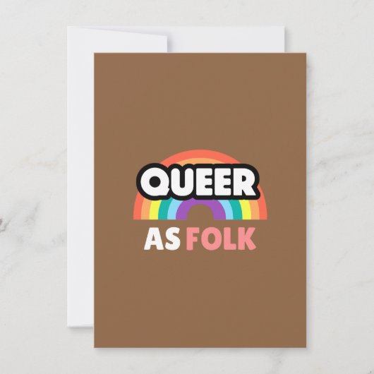 Autumn Brown Wallpaper | Rustic Minimalist Design サンキューカード (正面)