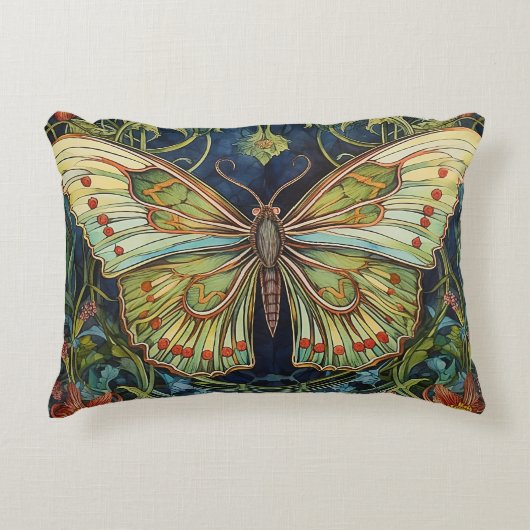  Autumn Butterfly Fall Throw Pillow アクセントクッション (正面)