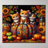 Autumn Cats Poster ポスター (正面)