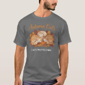 Autumn Cats T-Shirt | Official Cats Protection  Tシャツ (正面)
