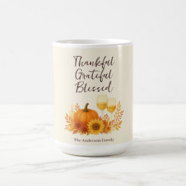 Autumn Celebration - Elegant Gold Thanksgiving コーヒーマグカップ
