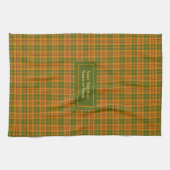 Autumn Checkered Dish Towel Personalized Gift Idea キッチンタオル (横)