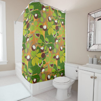 Autumn Chestnut - Shower Curtain シャワーカーテン