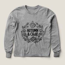 Autumn & Chill | 手描きの落ち着くラインアートの秋デザイン