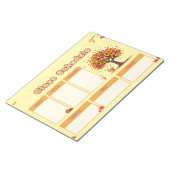 Autumn Class Schedule with Cute Fall Illustrations ノートパッド (アングル)