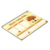Autumn Class Schedule with Cute Fall Illustrations ノートブック (左側)