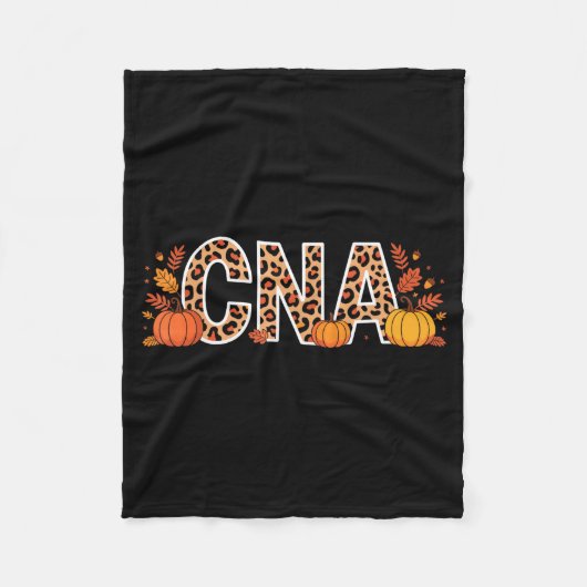 Autumn Cna Fall Certified Nursing Istant  フリースブランケット (正面)