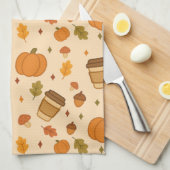 Autumn Coffee キッチンタオル (四つ折り)