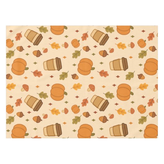 Autumn Coffee テーブルクロス (正面(横))