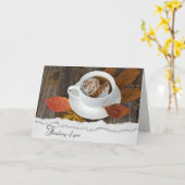 Autumn Coffee 考える's of You カード (黄色い花)