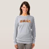 Autumn Coffee Pumpkin Spice Long Sleeve Season Shi Tシャツ (正面フル)