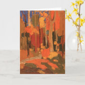 Autumn Color by Tom Thomson カード (黄色い花)