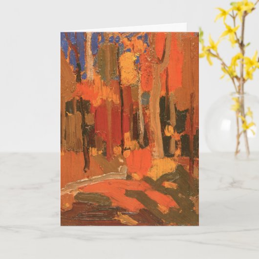 Autumn Color by Tom Thomson カード (黄色い花)