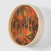Autumn Color by Tom Thomson 壁時計 (傾斜)
