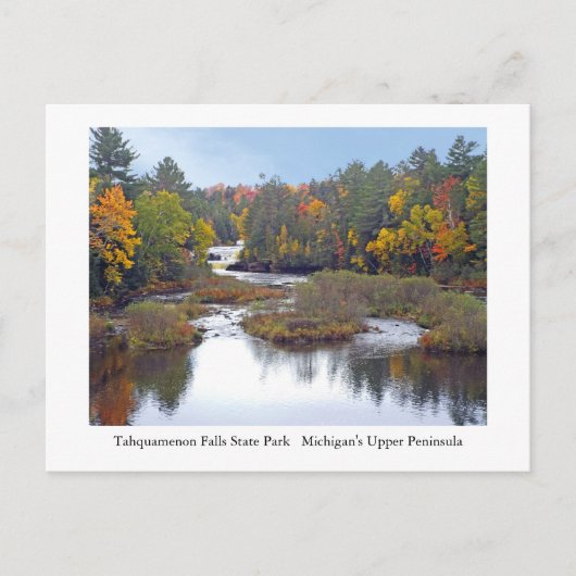 AUTUMN COLORS AT TAHQUAMENON FALLS STATE PARK, MI. ポストカード (正面)