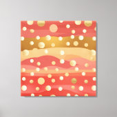 Autumn coloured Dunes with polka dot snow キャンバスプリント (正面)