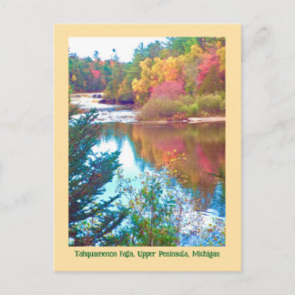 Autumn Comes To Upper Peninsula, Michigan Postcard ポストカード