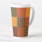 Autumn Comfort Quilt カフェラテマグ (右アングル)