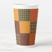 Autumn Comfort Quilt カフェラテマグ (正面)