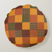 Autumn Comfort Quilt ラウンドクッション (裏面)