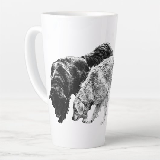 Autumn Companions in Shadow カフェラテマグ (左アングル)