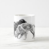 Autumn Companions in Shadow コーヒーマグカップ (中央)