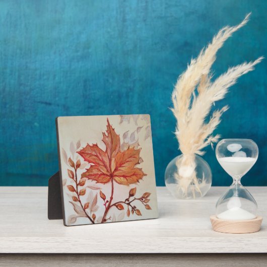 Autumn cooper vine leaf フォトプラーク (インサイチュ)