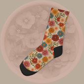 Autumn Cottagecore Floral ソックス