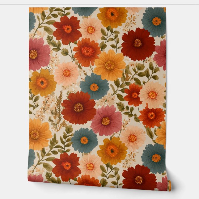 Autumn Cottagecore Floral 壁紙 (ほどく)