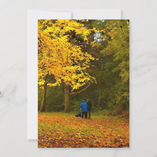 autumn couple 招待状