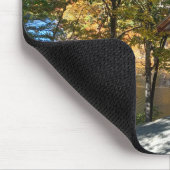 Autumn Covered Bridge Mouse Pad マウスパッド (コーナー)