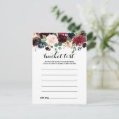 Autumn Dazzling 素朴 Burgundy Bucketのリストカード ポストカード (スタンド正面)