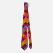 Autumn Design Checkered Tie ネクタイ (正面)