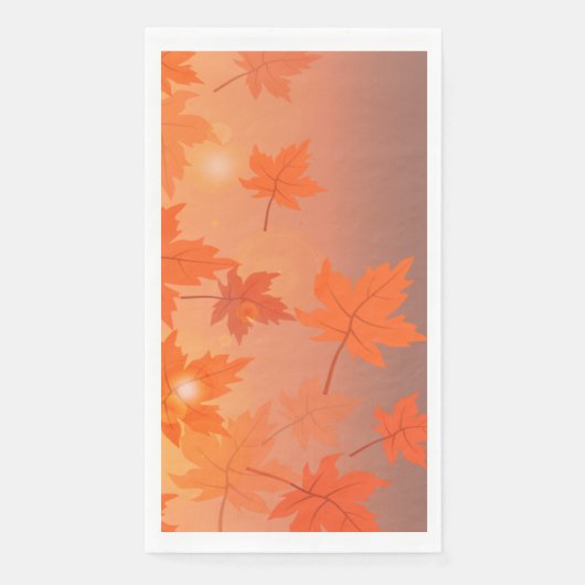 Autumn design with maple leaves and bokeh effect   (正面)