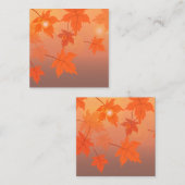 Autumn design with maple leaves and bokeh effect ノートカード (正面/裏面)