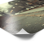 Autumn downtown road design フォトプリント            (角)